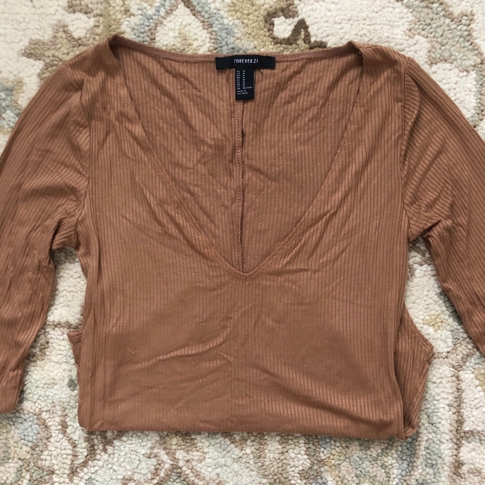 F21 Ribbed Bodysuit - Picture 6 of 7